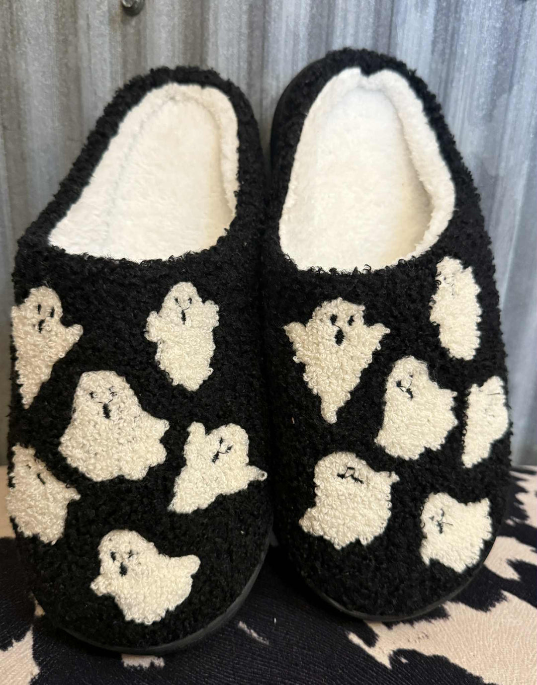 SAY BOO! GHOST SLIPPERS