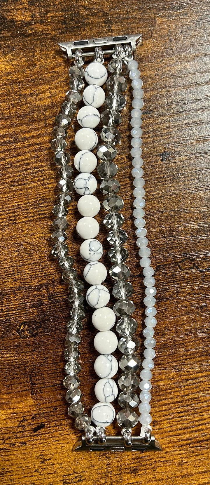 NATURAL STONE JEWELRY STRETCHY APPLE WATCH BAND