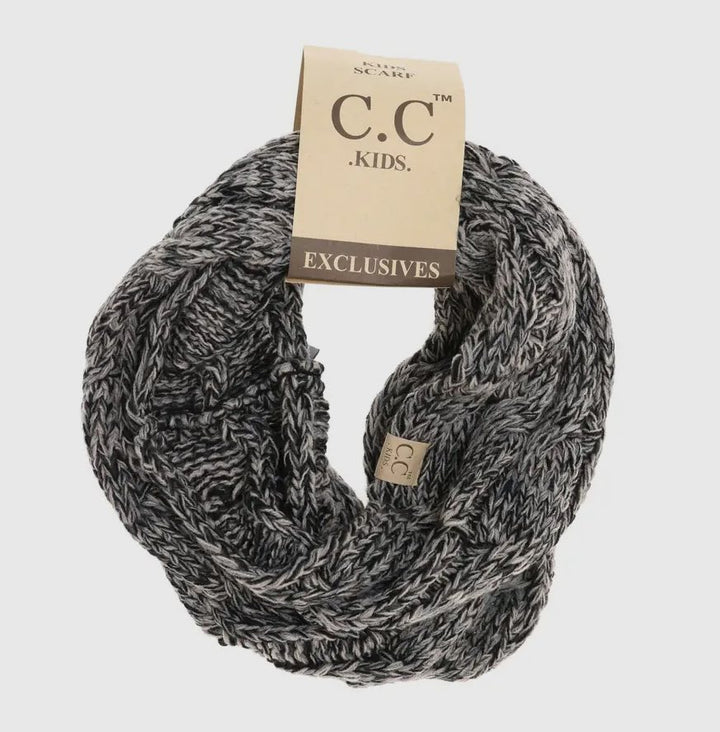 KIDS KNITTED C.C INFINITY SCARF