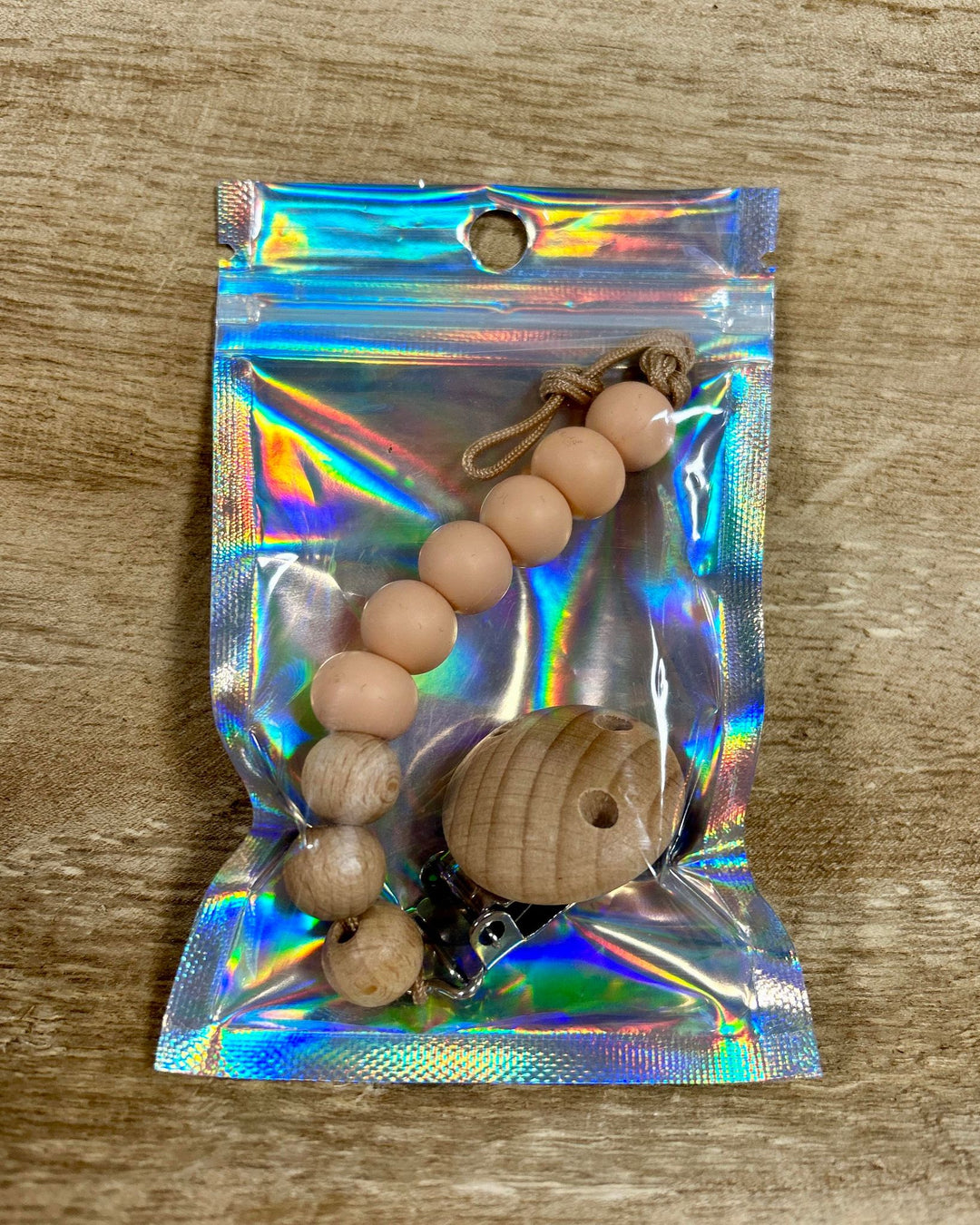 PACIFIER CLIP WITH SILICONE BEADS
