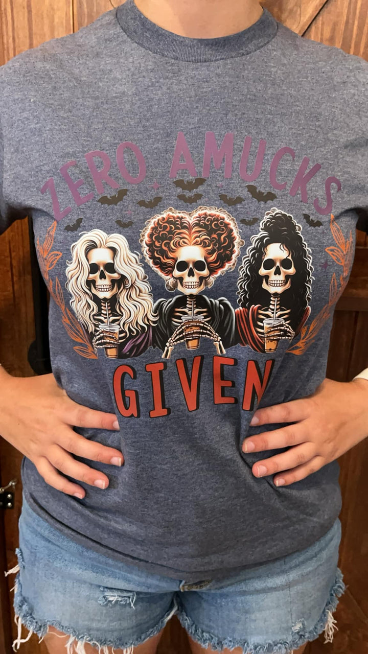 ZERO AMUCKS GIVEN GRAPHIC TEE