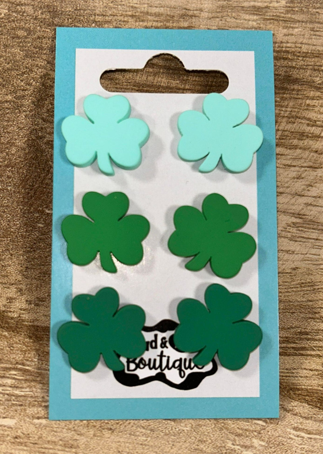 SILICONE CLOVER EARRINGS (3 PACK)