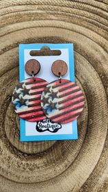 FLAG DANGLE EARRINGS