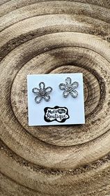 SPARKLE FLOWER EARRINGS