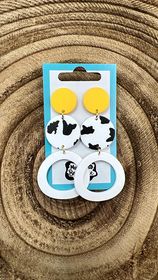 DAISY COW EARRINGS
