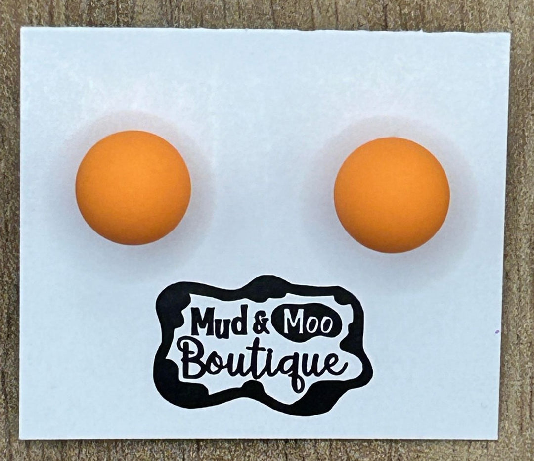 ORANGE DOT STUDS