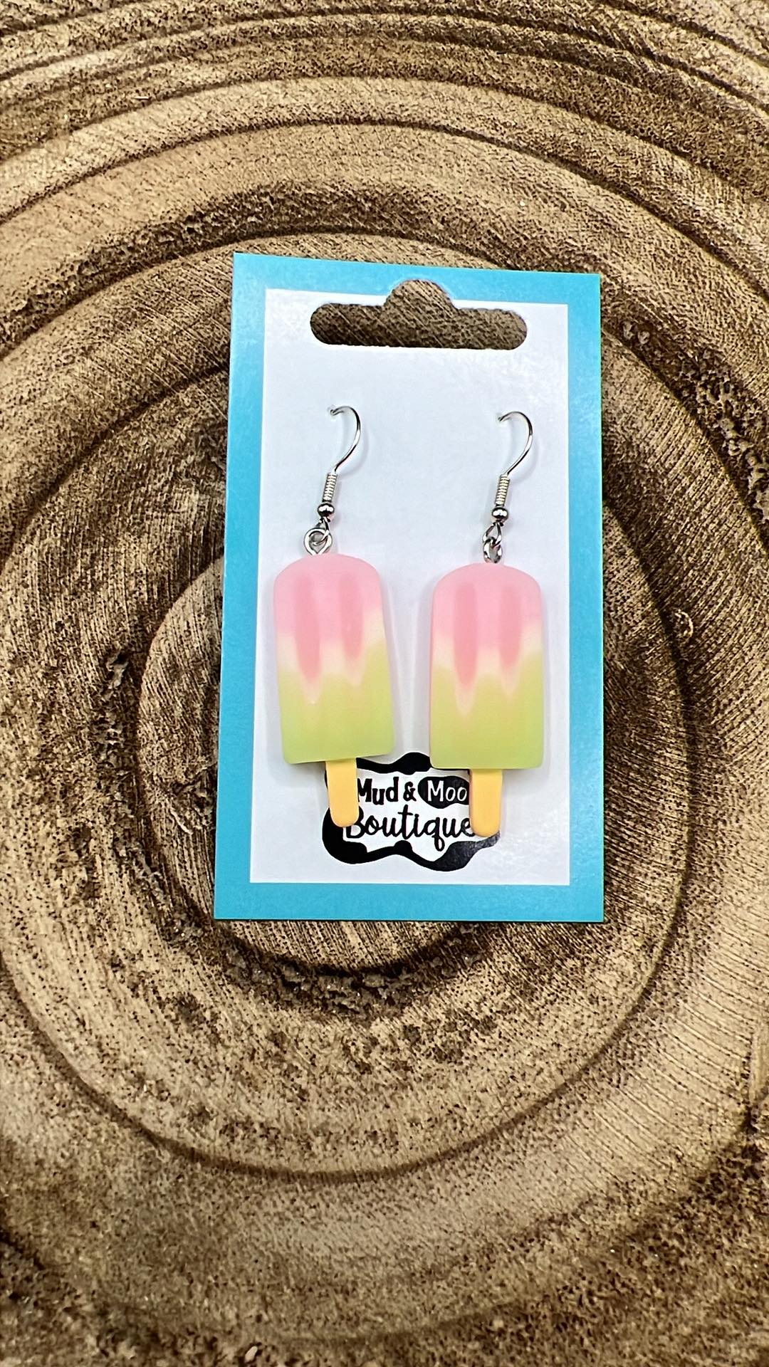 STRAWBERRY KIWI POPSICLE EARRINGS