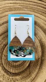 SEA GLASS DANGLE EARRINGS
