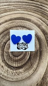 BLUE HEART EARRINGS
