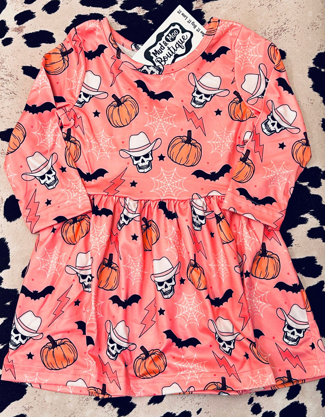 SPOOKY BABE LONG SLEEVE DRESS