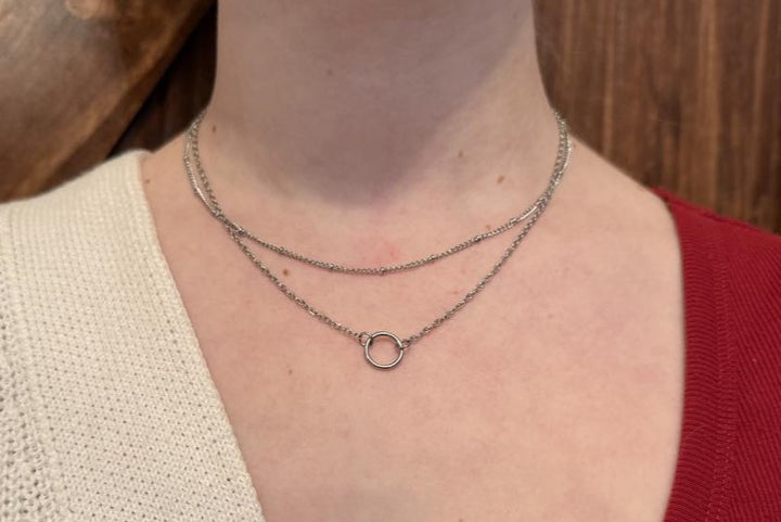 MEET ME IN THE MIDDLE CIRCLE LAYERED NECKLACE