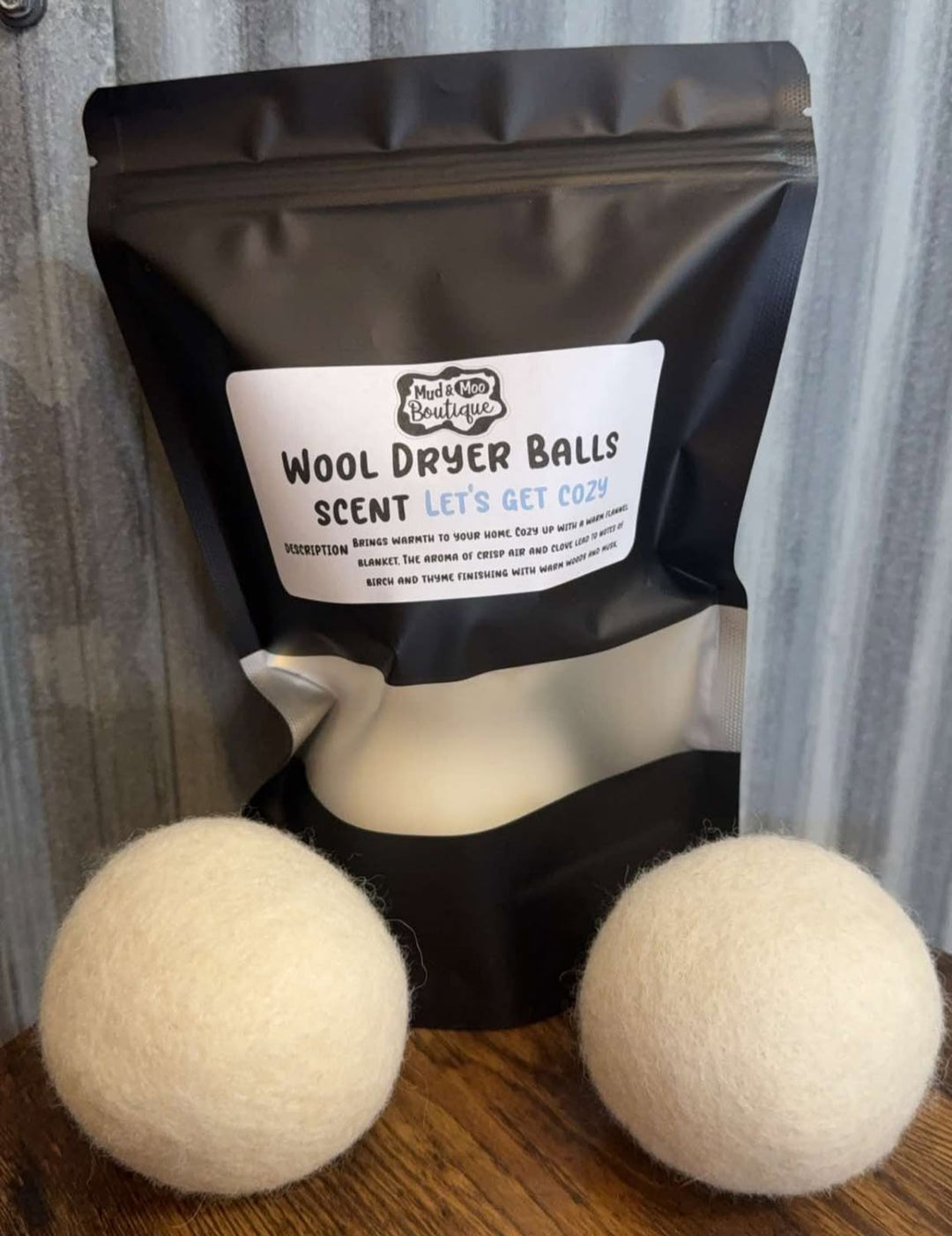 MUD & SUDS WOOL DRYER BALLS