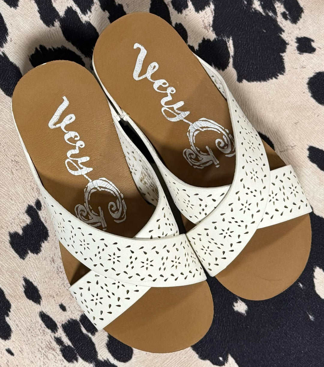 LET'S SNEAK AWAY WHITE WEDGE SANDALS