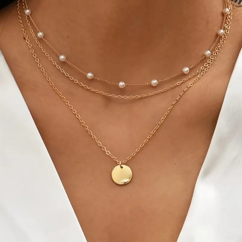 PEARL LAYERED NECKLACE