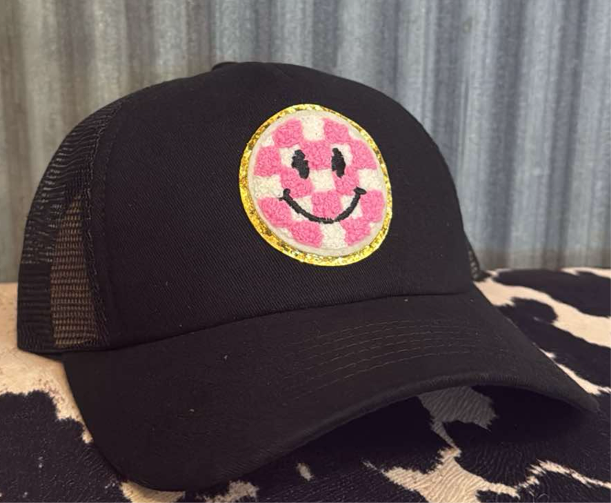 PINK SMILEY HAT
