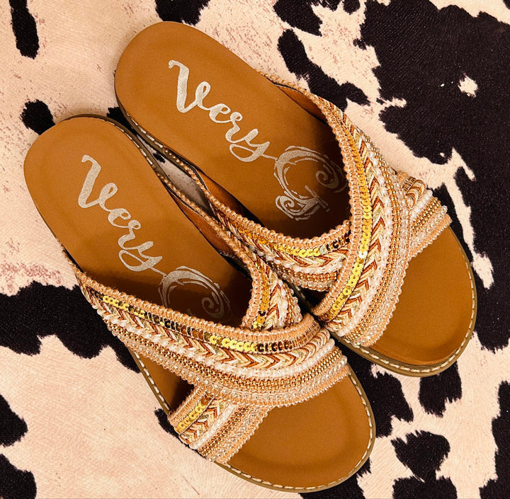 SHIMMER ALL NIGHT SANDALS