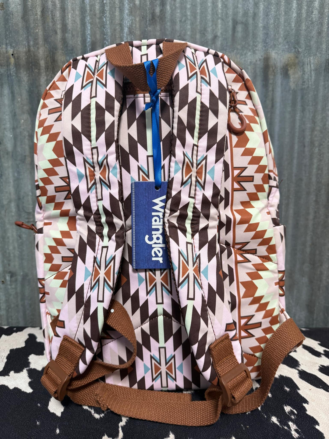 LIGHT PINK WRANGLER AZTEC BACKPACK