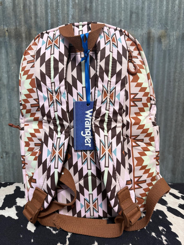 LIGHT PINK WRANGLER AZTEC BACKPACK