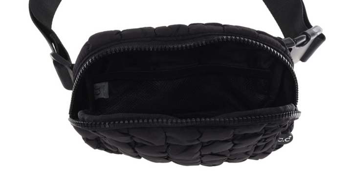 QUILTED PUFFER C.C BELT BAG