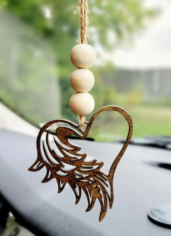 ANGEL WING CAR CHARM