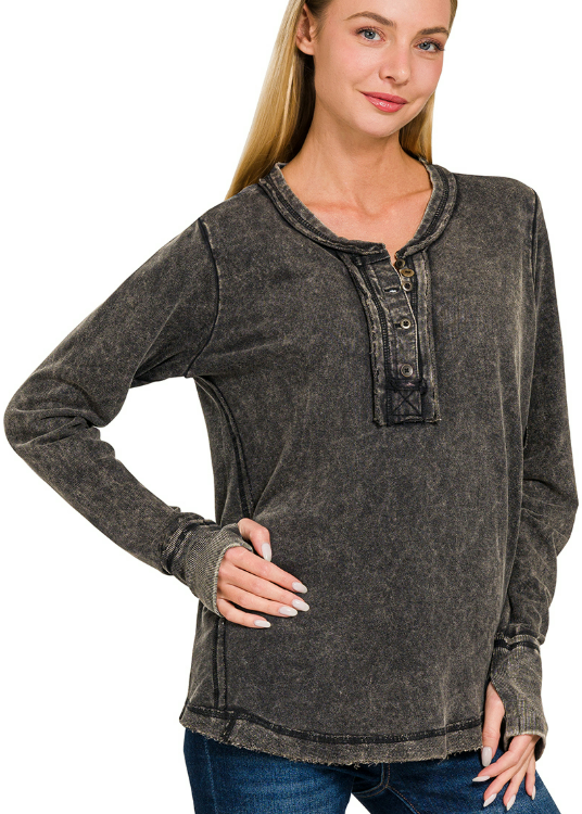 FREE AND EASY LONG SLEEVE BLOUSE