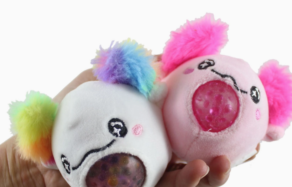 PLUSH AXOLOTL WATER BEAD STRESS BALL