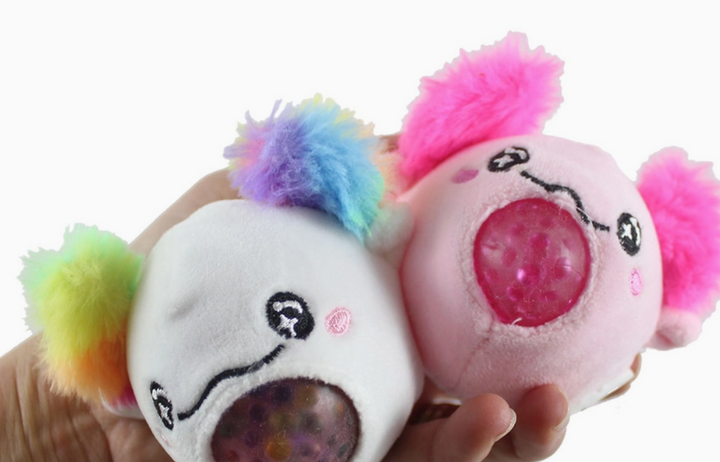 PLUSH AXOLOTL WATER BEAD STRESS BALL