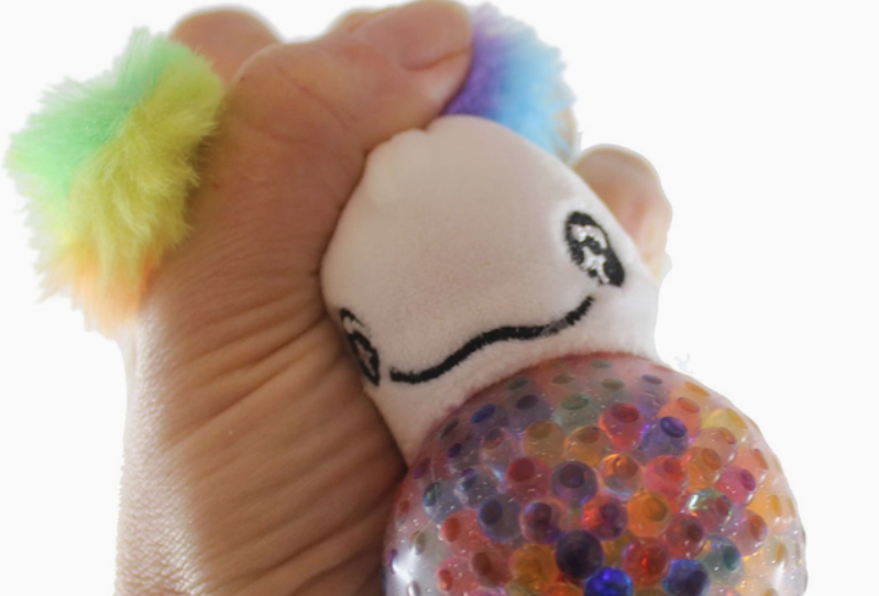 PLUSH AXOLOTL WATER BEAD STRESS BALL