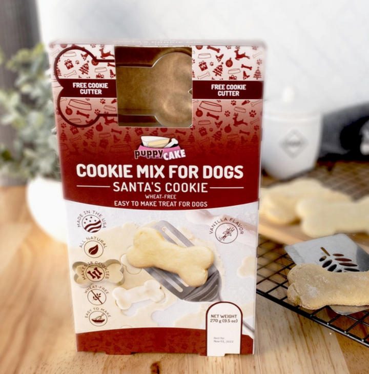 PUPPY CAKE SANTA’S COOKIE MIX