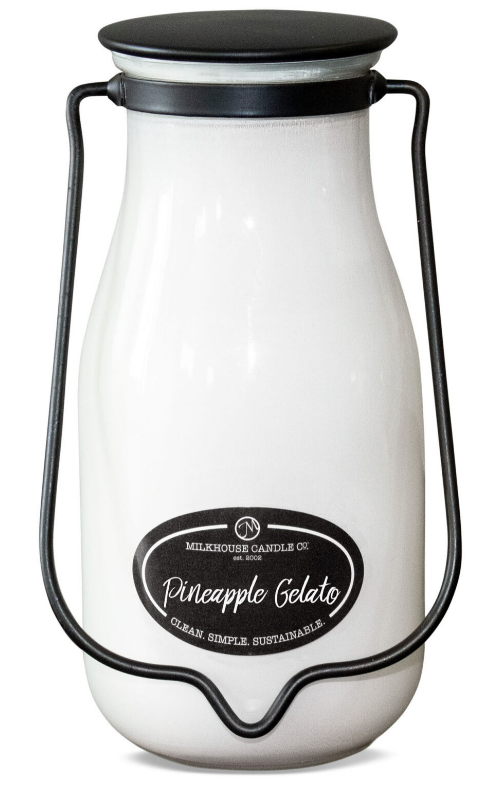 PINEAPPLE GELATO 14OZ MILKBOTTLE SOY CANDLE