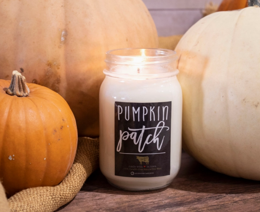 PUMPKIN PATCH 13OZ MASON JAR SOY CANDLE