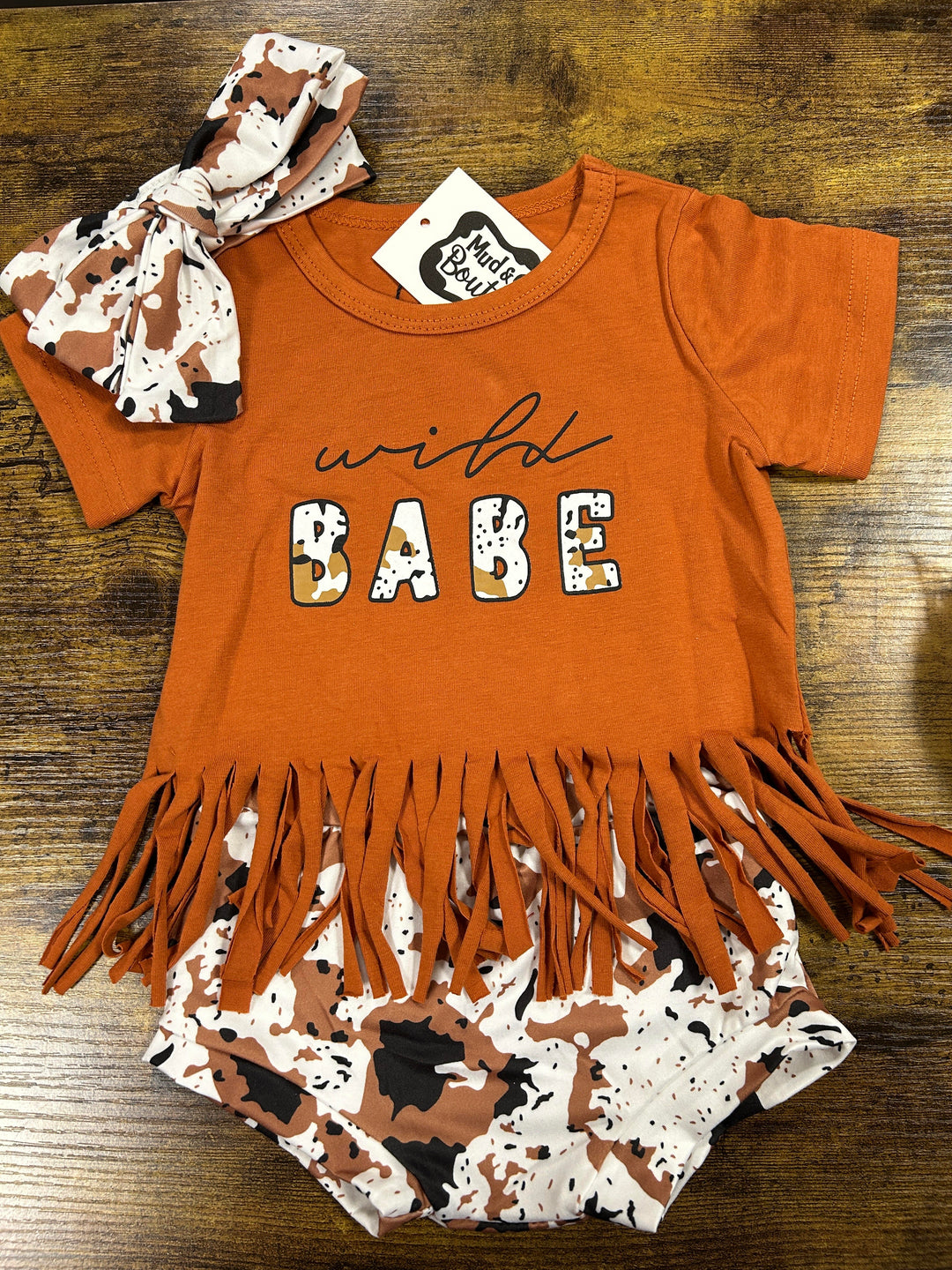 WILD BABE FRINGE TOP AND BLOOMERS 2PC SET