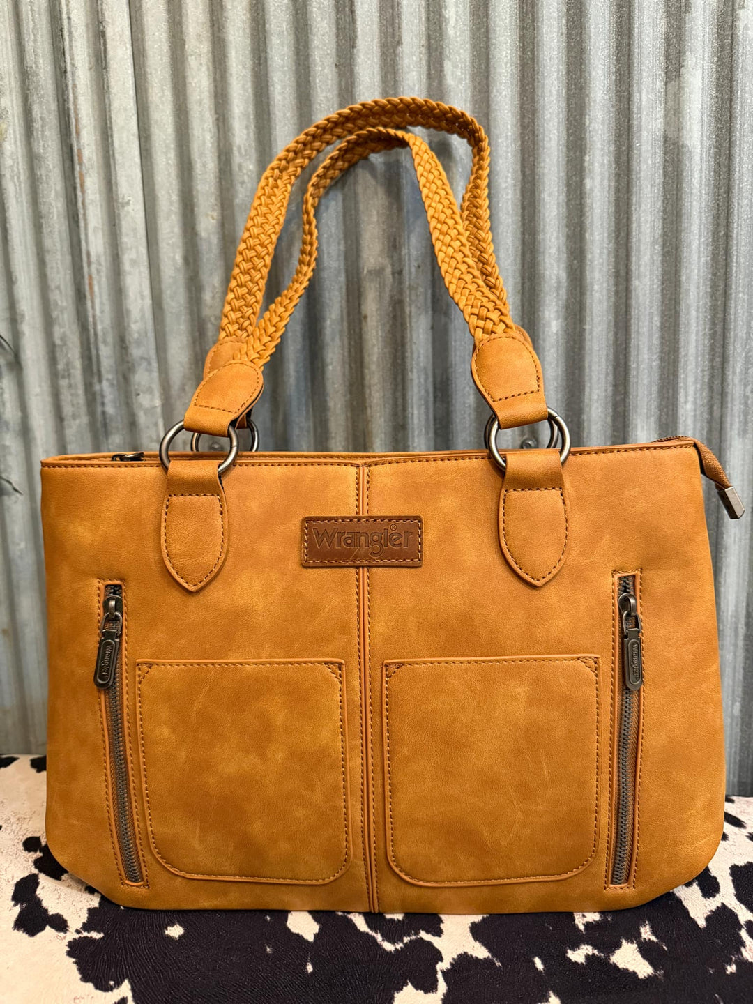 TAN WRANGLER CONCEALED CARRY TOTE