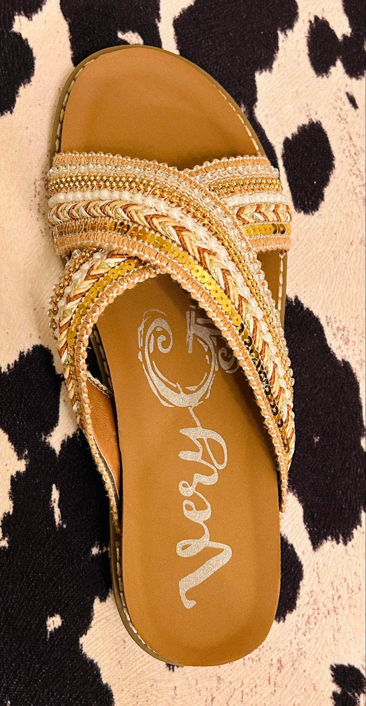 SHIMMER ALL NIGHT SANDALS