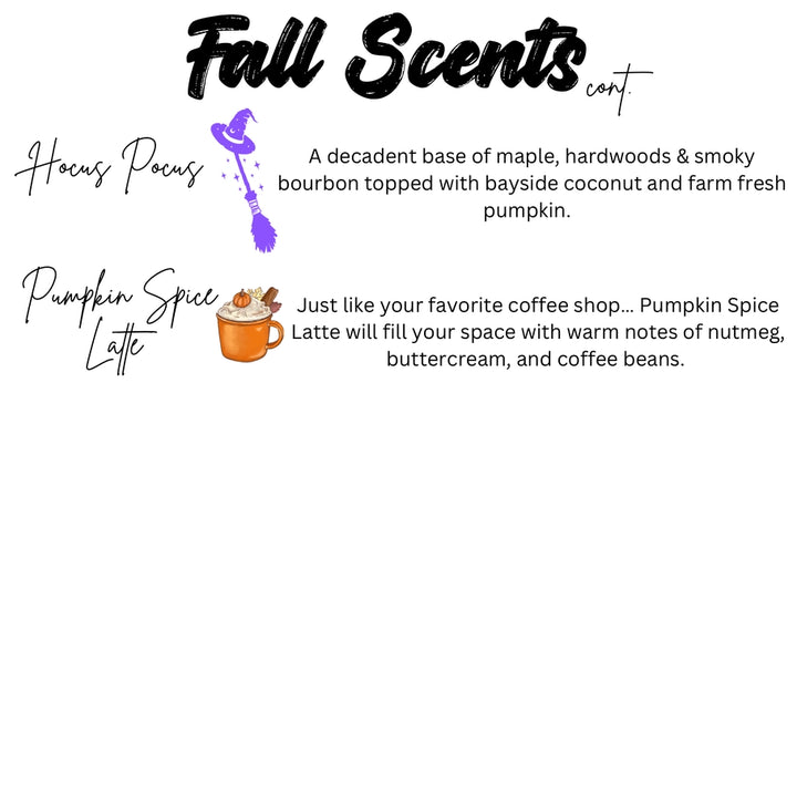 NEW! FALL Scent Wax Melt Crumbles