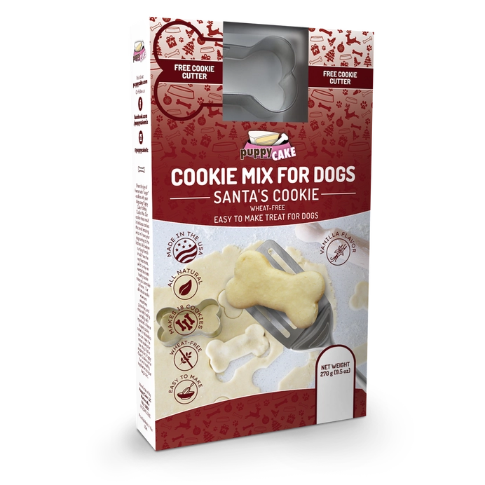 PUPPY CAKE SANTA’S COOKIE MIX