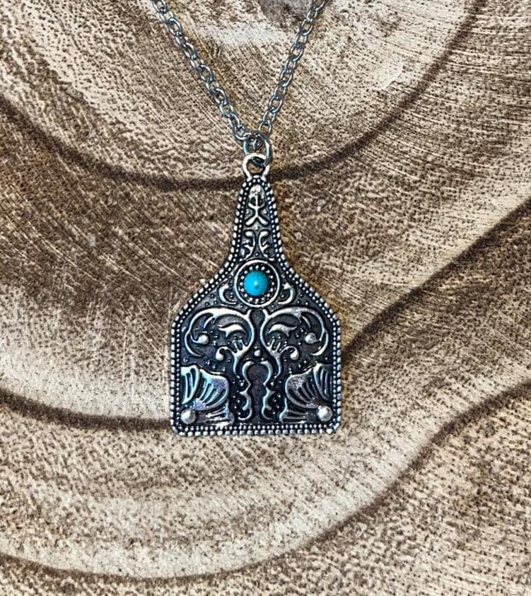 WESTERN COW TAG NECKLACE