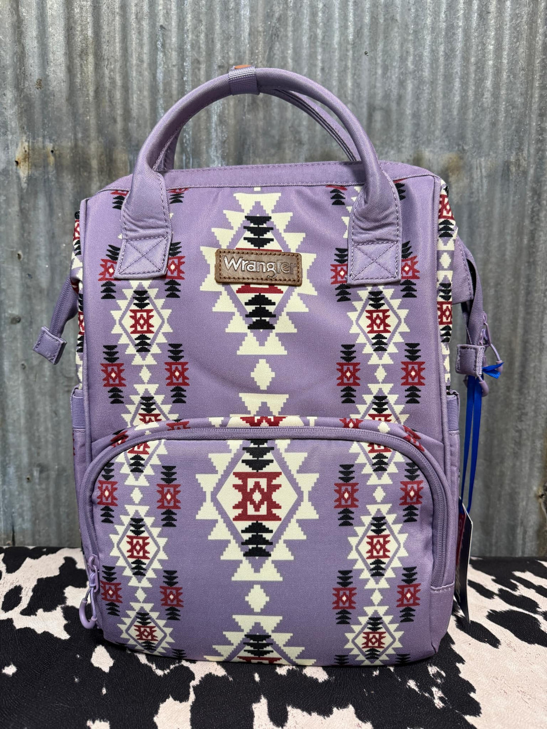 LAVENDER WRANGLER AZTEC BACKPACK/DIAPER BAG