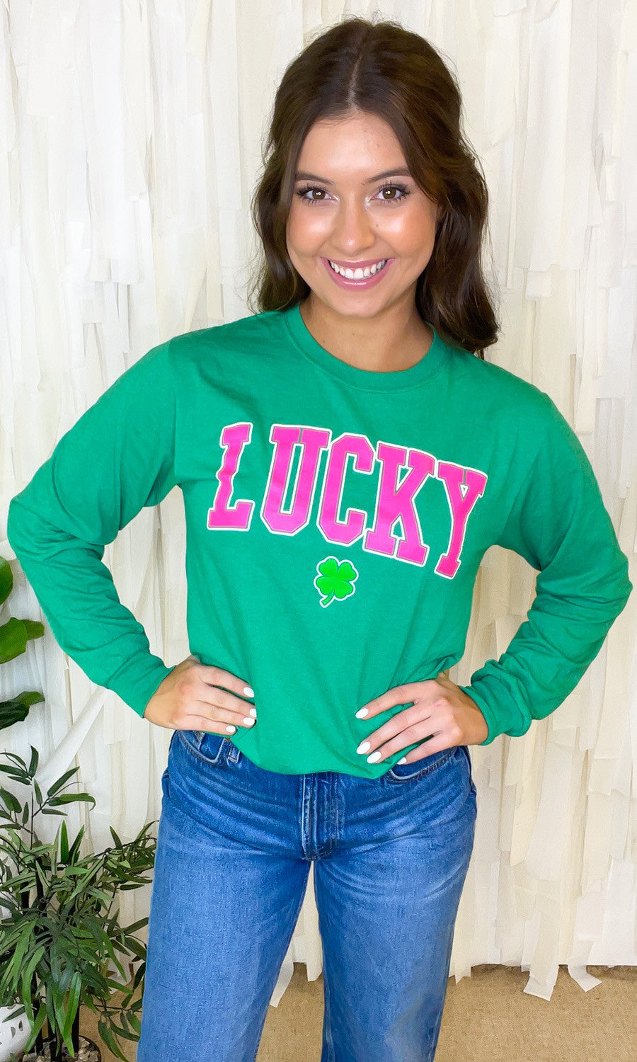 LUCKY ST. PATRICK’S DAY LONG SLEEVE T-SHIRT