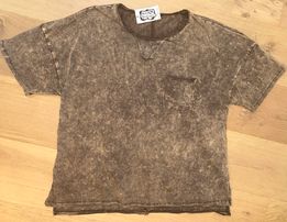 MOCHA POCKET ACID WASH TEE
