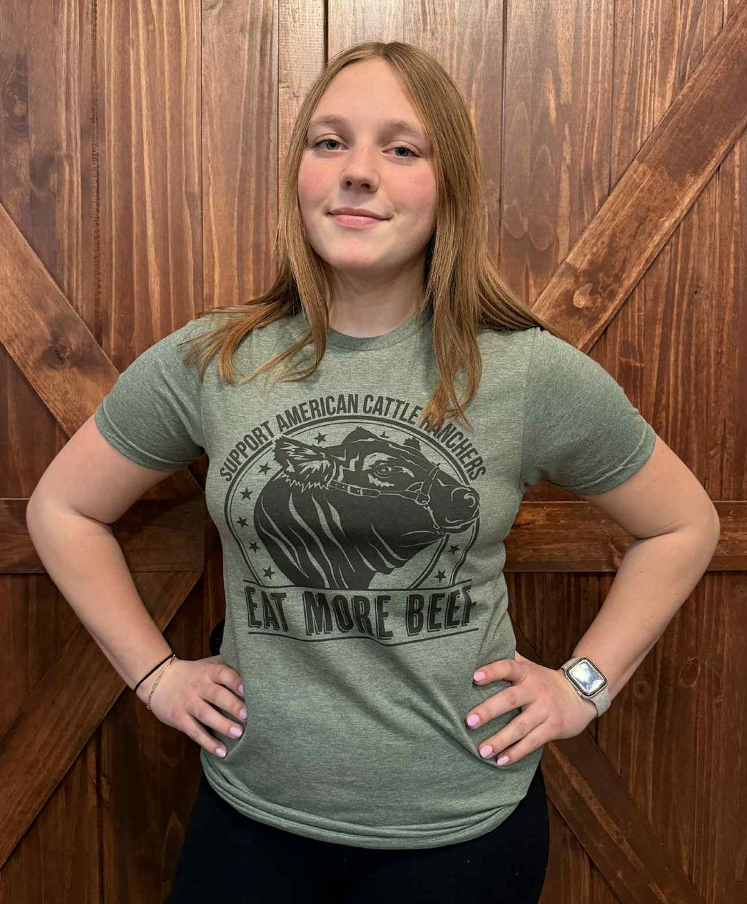 EAT MORE BEEF RANCHER GRAPHIC TEE
