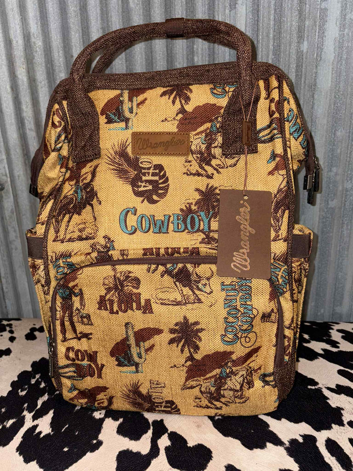 MUSTARD WRANGLER VINTAGE COWBOY BACKPACK