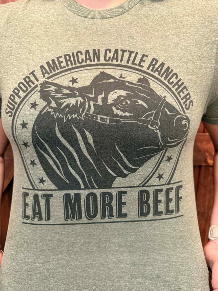 EAT MORE BEEF RANCHER GRAPHIC TEE