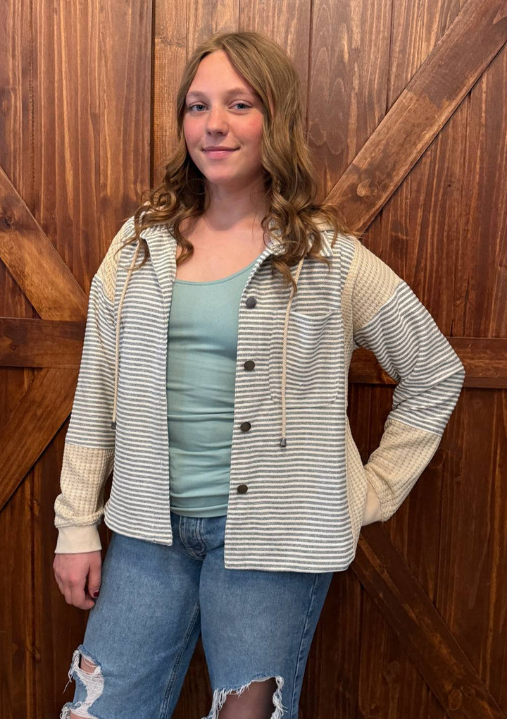 GO WITH ME BUTTON UP JACKET