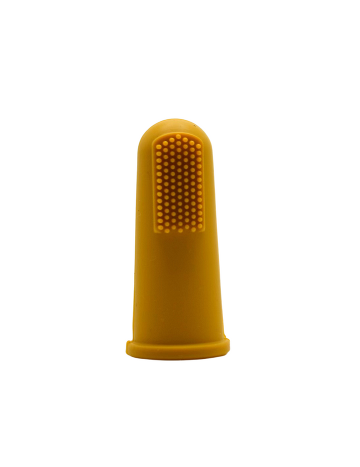 Finger Toothbrushes // Mustard & Army Green