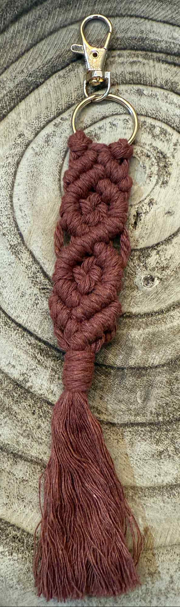 MACRAME BAG CHARM KEYCHAIN