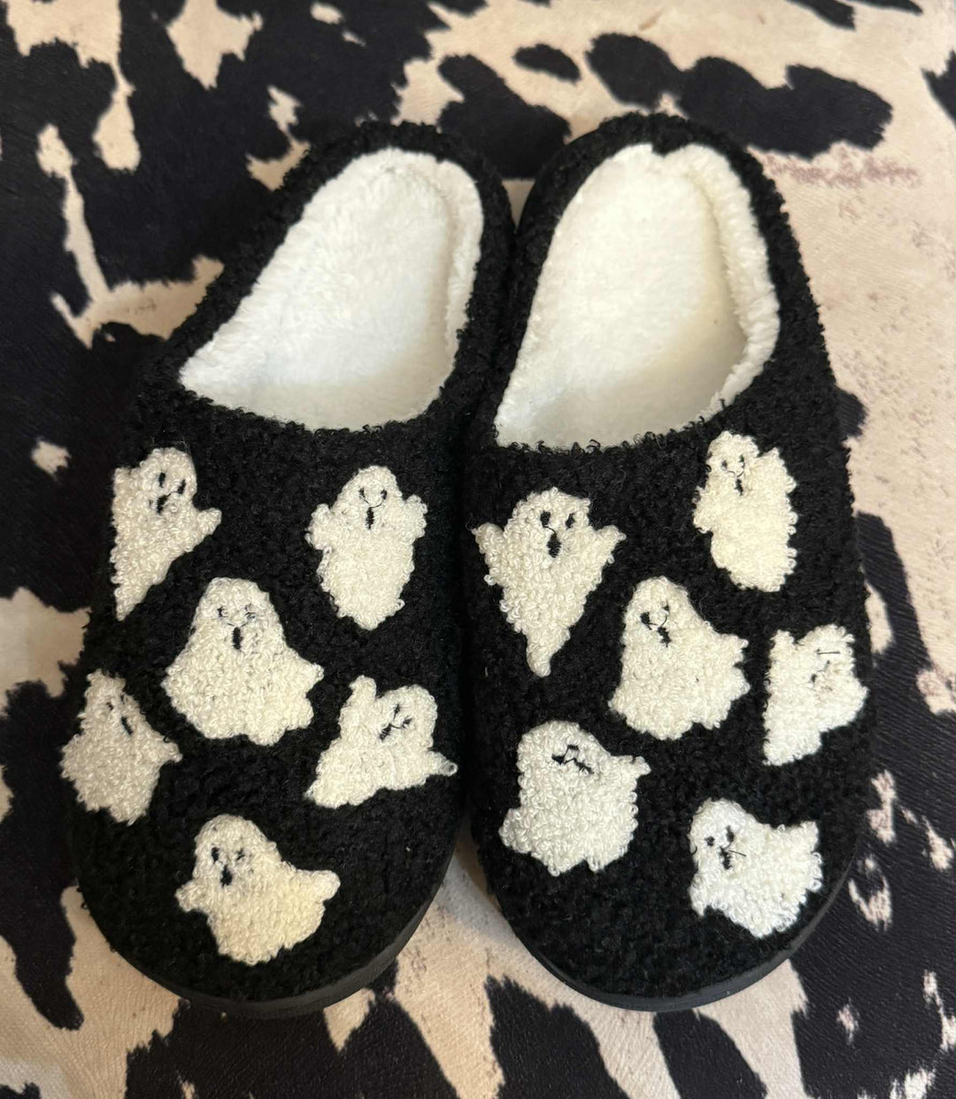 SAY BOO! GHOST SLIPPERS