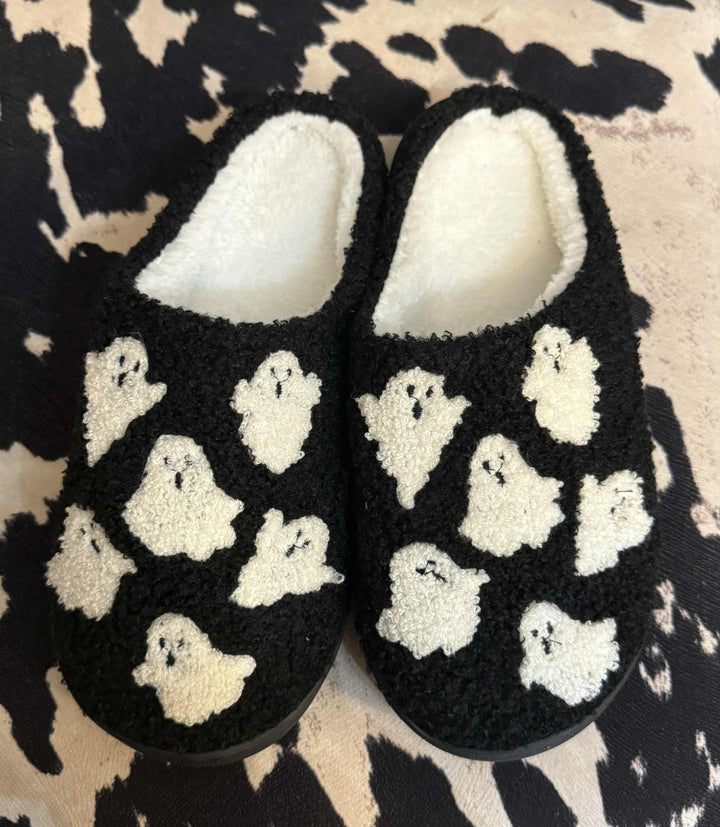 SAY BOO! GHOST SLIPPERS
