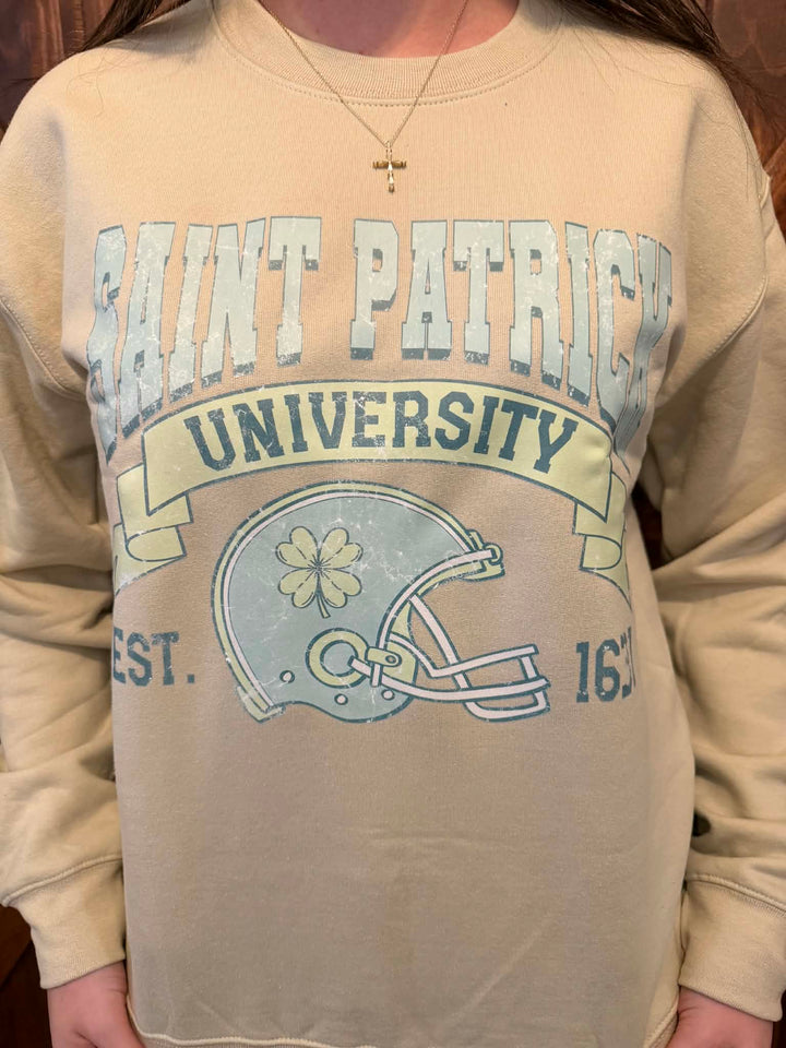 SAINT PATRICK UNIVERSITY GRAPHIC CREWNECK