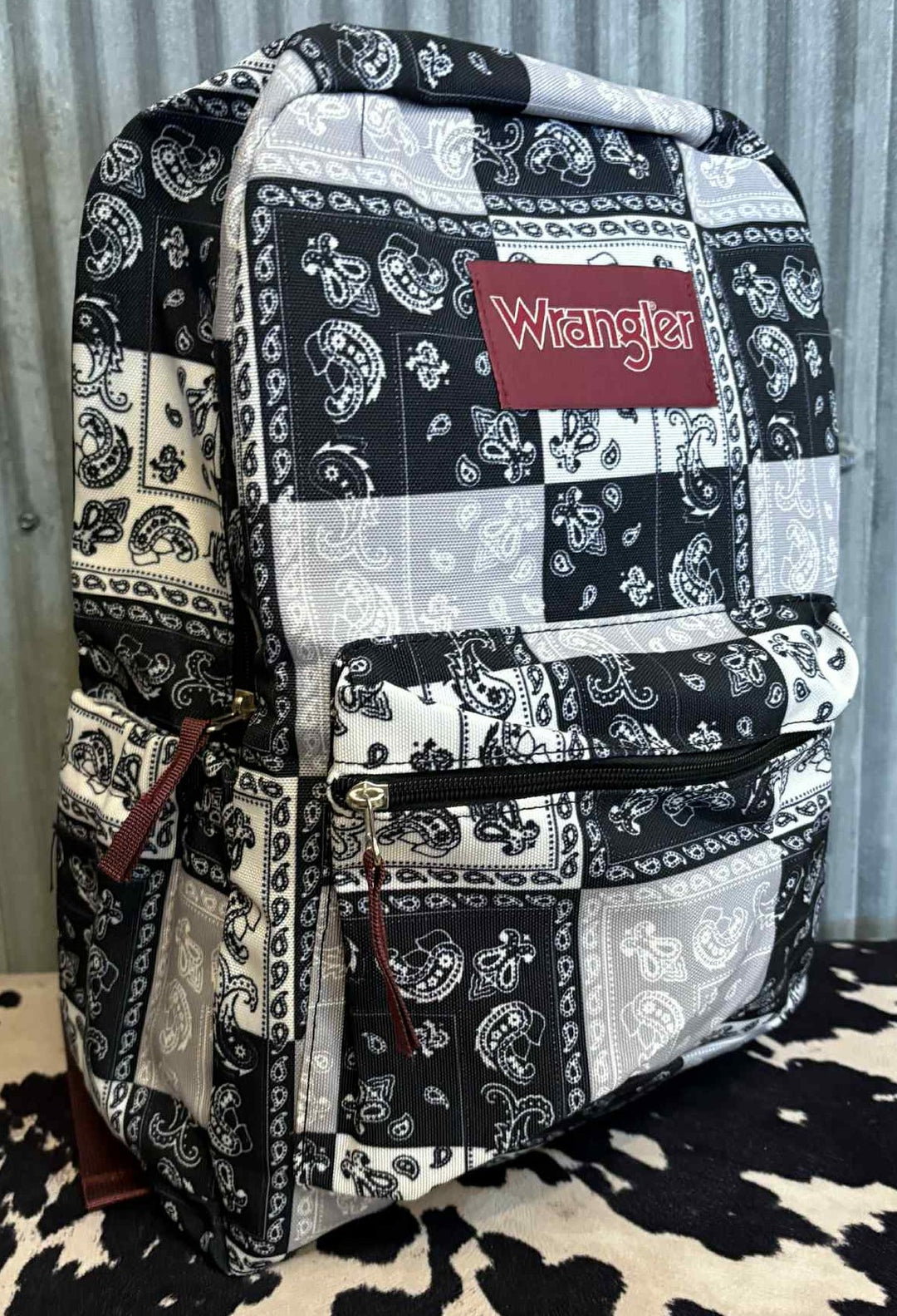 BLACK WRANGLER PAISLEY BACKPACK